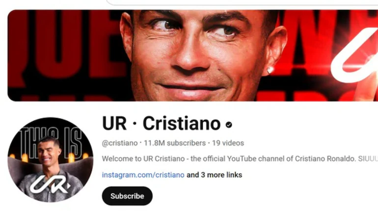 CR7 el YouTuber record